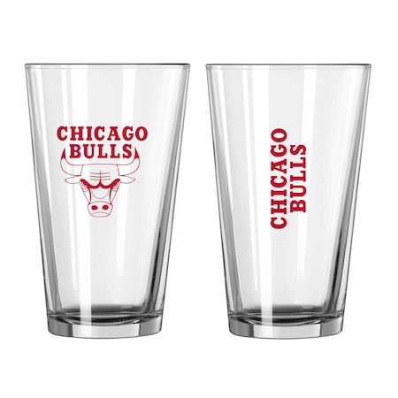 Logo Brands Chicago Bulls 16oz Gameday Pint Glass 704-G16P-1